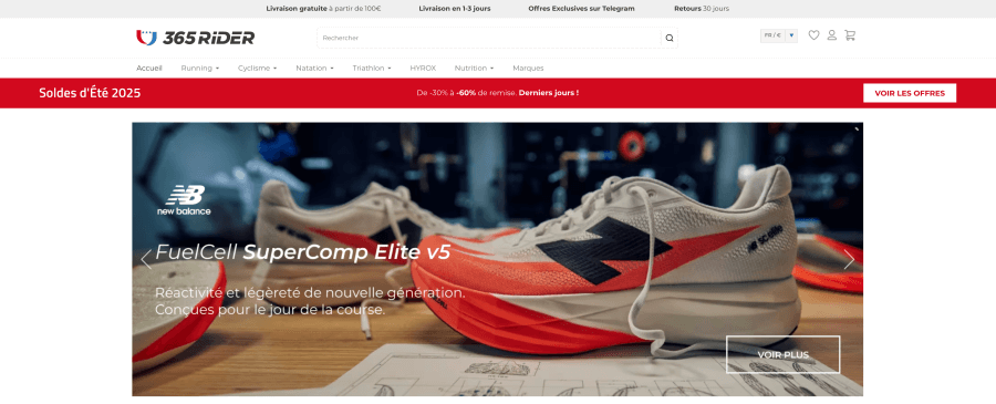 Magasin en ligne 365Rider