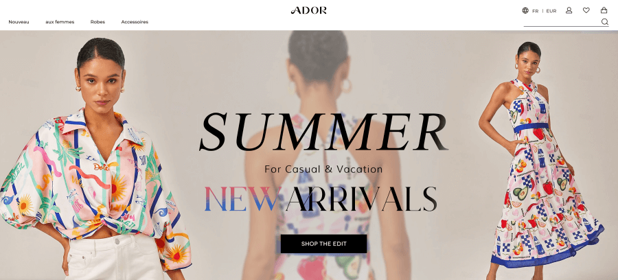 Boutique en ligne Ador
