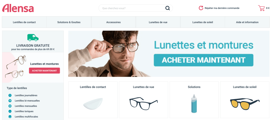 Boutique en ligne Alensa