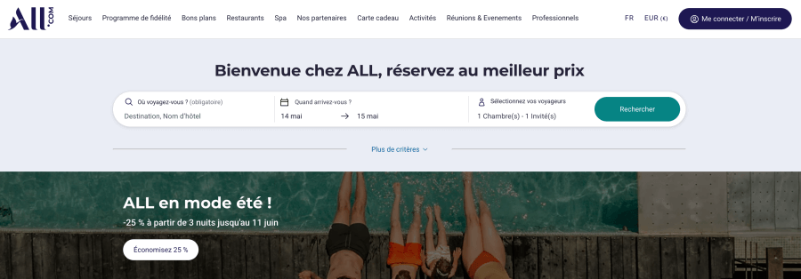 Site Internet ALL - Accor Live Limitless