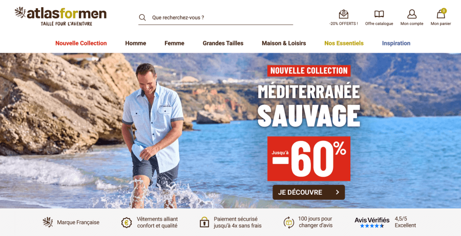 Boutique en ligne Atlas For Men