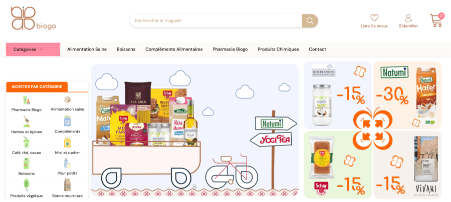 Magasin en ligne Biogo