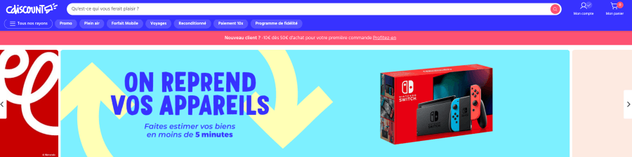 Boutique en ligne Cdiscount