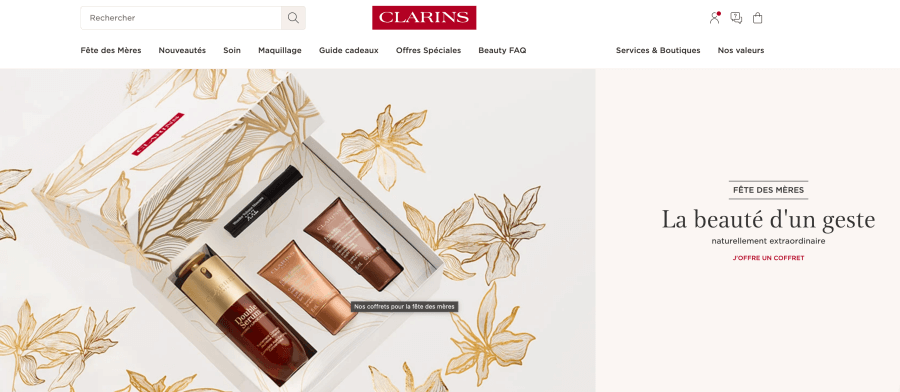 Boutique en ligne Clarins