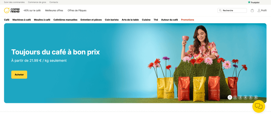 Magasin en ligne Coffee Friend