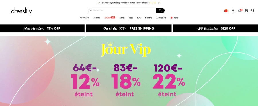 Boutique en ligne Dresslily