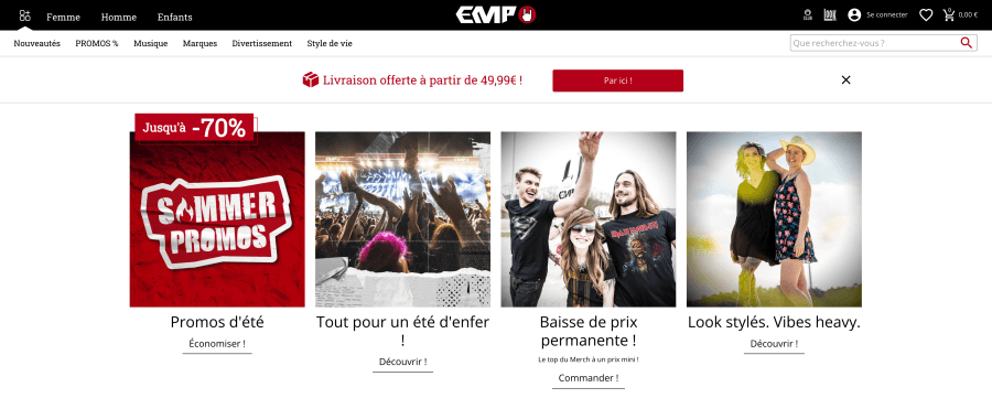 Magasin en ligne EMP