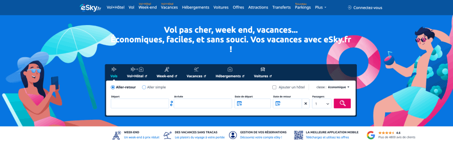 Site Internet eSky.fr