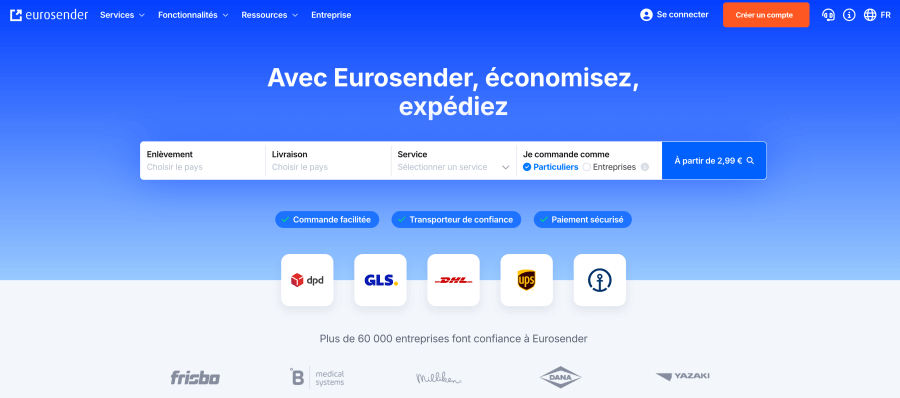 Site Internet Eurosender