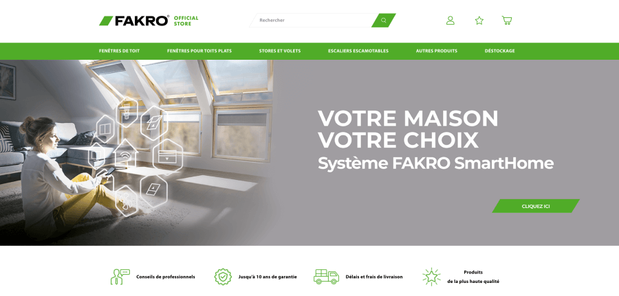 Magasin en ligne FAKRO
