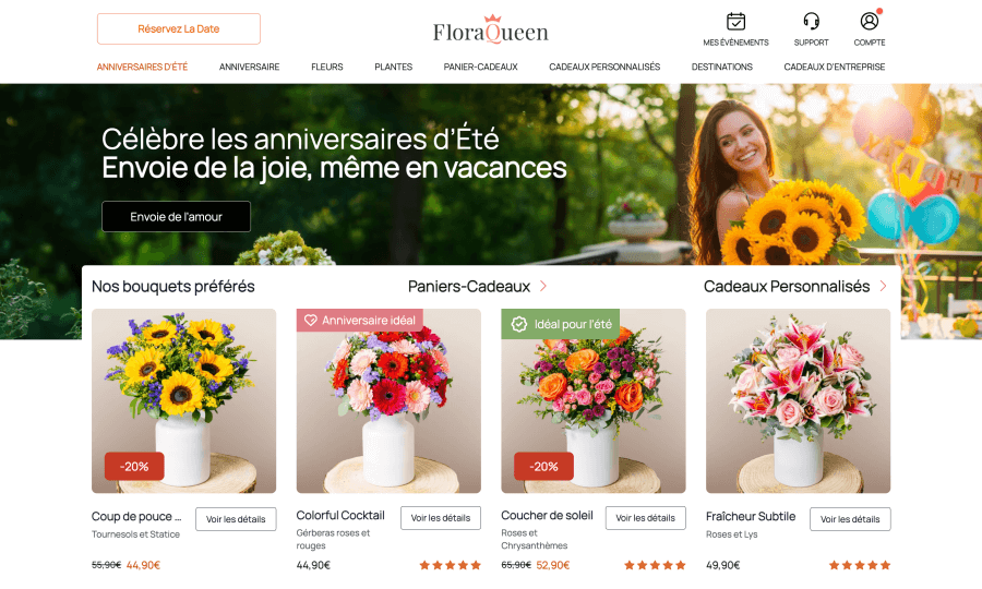 Site Internet FloraQueen