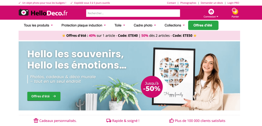 Boutique en ligne HelloDeco