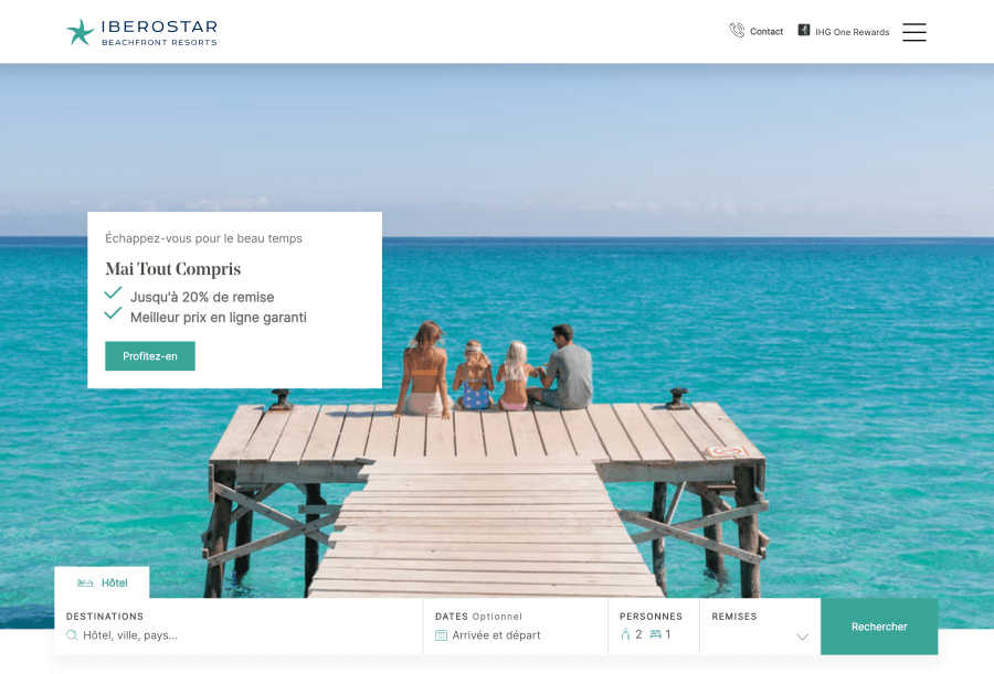 Site Internet Iberostar