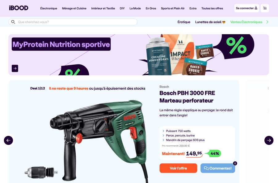 Magasin en ligne iBood