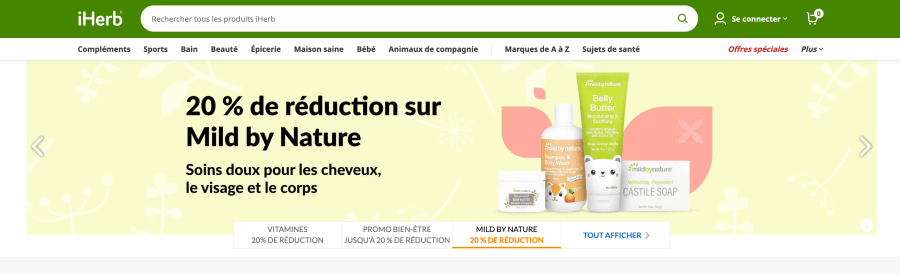 Magasin en ligne iHerb