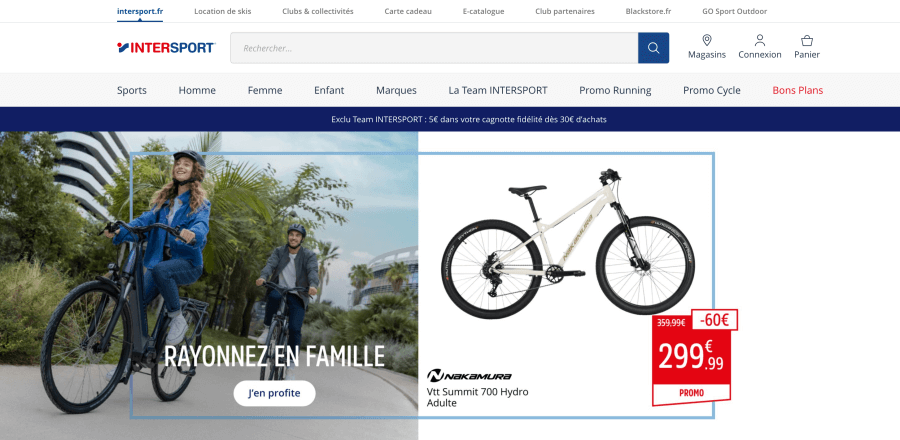 Magasin en ligne InterSport