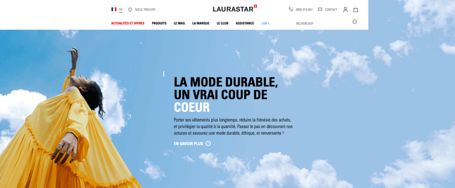 Magasin en ligne Laurastar