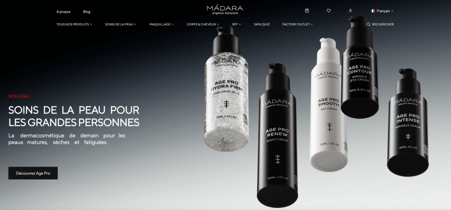 Boutique en ligne MÁDARA