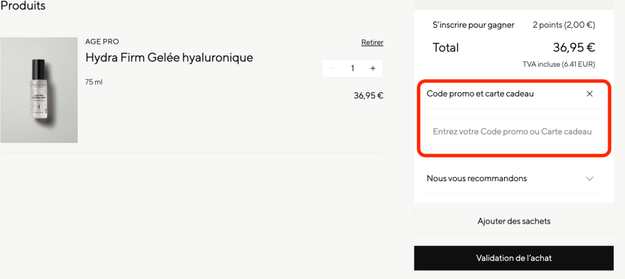 Place pour un code promo MÁDARA