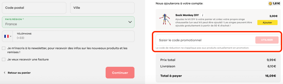 Place pour un code promo Many Mornings