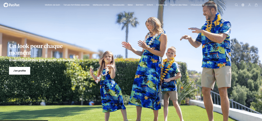 Boutique en ligne PatPat