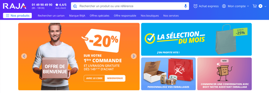 Magasin en ligne Raja