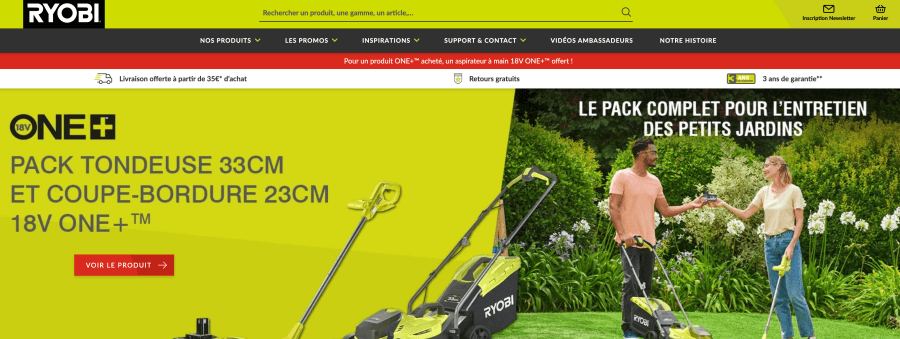 Magasin en ligne Ryobi