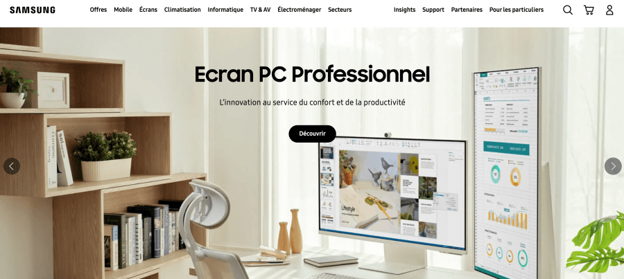 Magasin en ligne Samsung