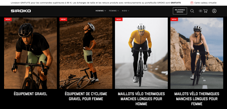 Boutique en ligne Siroko