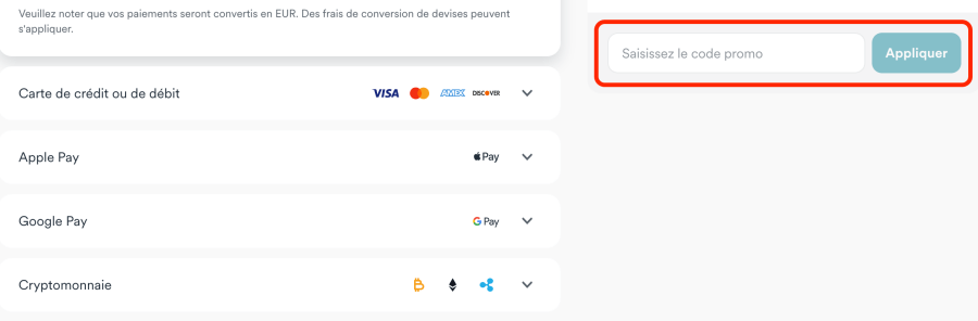 Place pour un code promo Surfshark