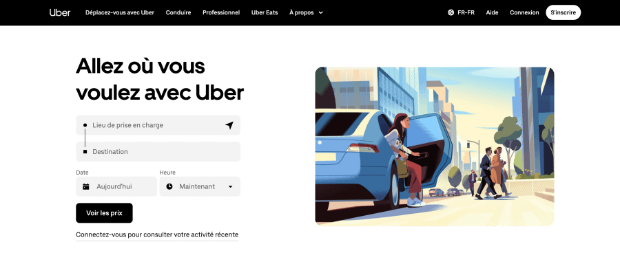 Site Internet Uber