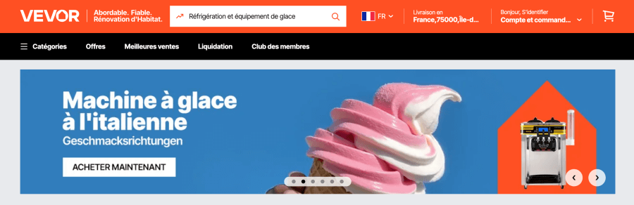 Magasin en ligne VEVOR