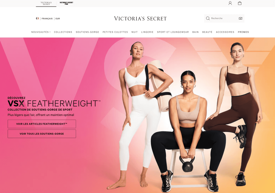 Boutique en ligne Victoria's Secret