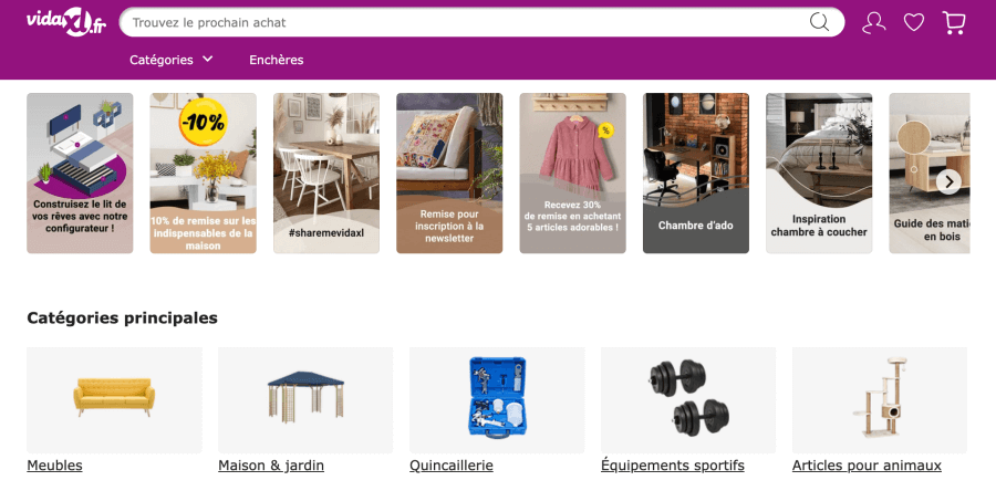 Magasin en ligne VidaXL