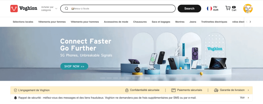 Boutique en ligne Voghion