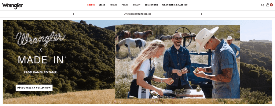 Boutique en ligne Wrangler