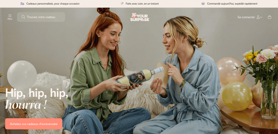 Boutique en ligne YourSurprise